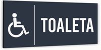 Tabliczka TOALETA DLA NIEPEŁNOSPRAWNYCH informacyjna Aluminium ATRACYTOWA