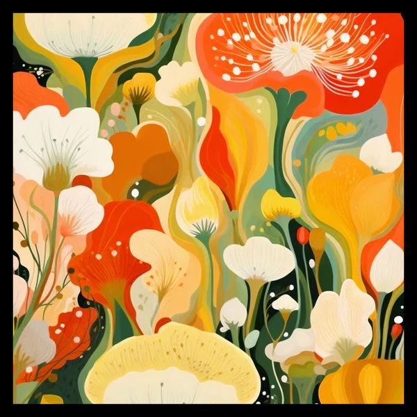 Plakat 30x30cm Kwiatowy Raj zdjęcie 2