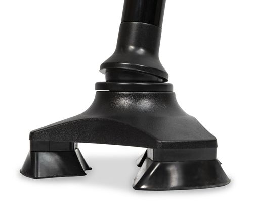 Laska składana z lampką LED i alarmem stabilna potrójna stopka na Arena.pl