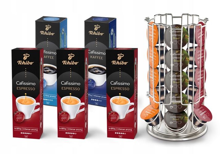 Kawa kapsułki Tchibo Cafissimo 50szt. + stojak zdjęcie 1