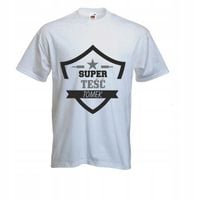 koszulki T-SHIRT PREZENT SUPER TEŚĆ z imieniem