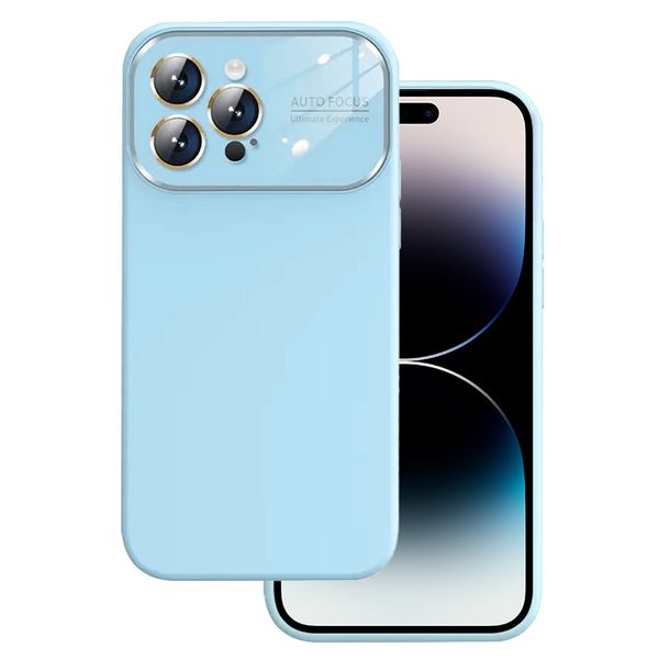 Soft Silicone Lens Case do Iphone 15 Pro Max jasnoniebieski zdjęcie 1