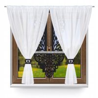 P10 Firana nowoczesna KOMPLET do salonu sypialni panel ekran glamur 300x150