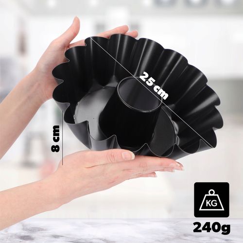 FORMA BLACHA Z KOMINEM DO PIECZENIA BABKI 25cm na Arena.pl