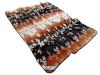 koc wełniany merynos australijski, wzór flowers 160x200 (+-5cm)