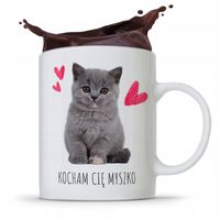 Kubek Prezent Dla Dziewczyny Kocham Cię Myszko Z Nadrukiem Ze Zdjęciem