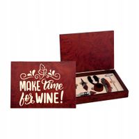 Zestaw AKCESORIA do wina z dowolnym grawerem PREZENT DLA KONESERA WINA