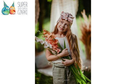 Jamiks AFIA turban dla dziewczynki eteryczny róż 52-54 na Arena.pl