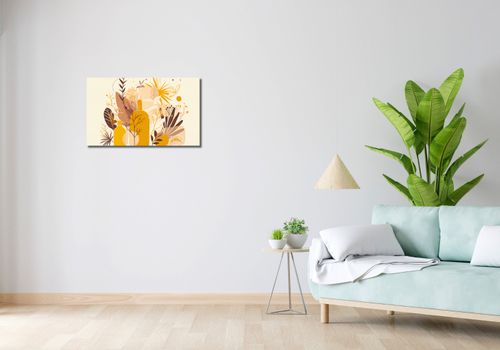 Obraz 70x40cm Złote Rośliny na Arena.pl
