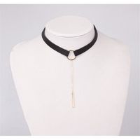 naszyjnik choker wpadający czarny