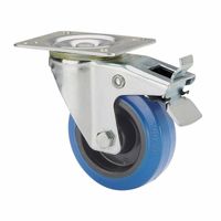 Rueda Ruedas Alex Niebieski Gumowy Poliamix Ø 10 cm 100 kg obrotowa