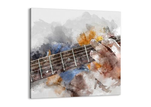 Obraz Na Płótnie - Muzyka Gitara Artysta - 60X60 Cm - Ac60X60-3448 na Arena.pl