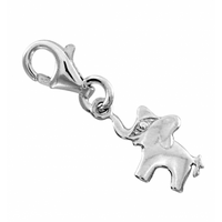 SREBRNY CHARMS SŁONIK SŁOŃ PRÓBA SREBRA 925