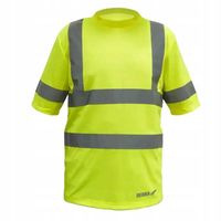 koszulka męska t-shirt odblaskowa, żółta rozm xl