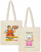 Eko Torba z nadrukiem PREZENT dla babci BABCIA