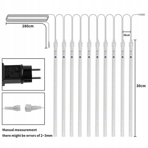 LAMPA LED SOPLE METEORY 30 cm na Arena.pl
