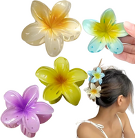 Zestaw 6 spinek klamer kwiaty wielokolorowe plażowe