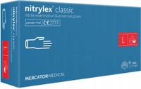 Rękawice Nitrylowe 100 sztuk / Niebieskie / Rozmiar: 9 - L / Nitrylex
