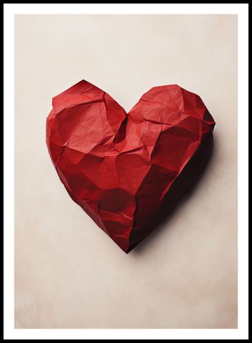 Plakat 67,5x95cm Kreślone Serce na Arena.pl