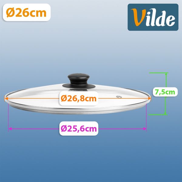 Pokrywka szklana 26 cm zdjęcie 5
