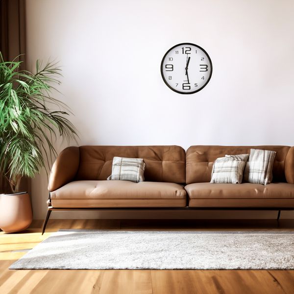 Zegar Ścienny Czytelny Sekundnik Stylowy Gruby Do Salonu Kuchni Aa R6 zdjęcie 10