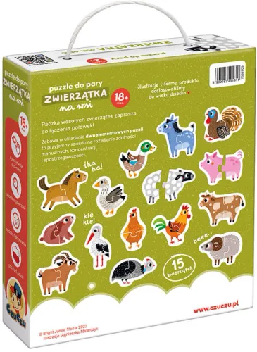 CzuCzu. Puzzle do pary. Zwierzątka na wsi na Arena.pl