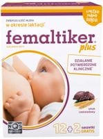Femaltiker Plus smak czekoladowy LAKTACJA KARMIENIE Nutropharma 14 saszetek