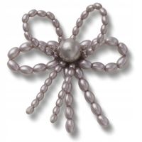 Crocs Przypinka Ozdoba Pin Charms Jibbitz Do Butów Black Pearl Beaded Bow