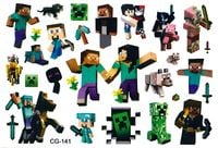 Tatuaże zmywalne Minecraft piksele - CG-141