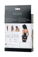 sukienka wetlookowa ivy glossy czarna l