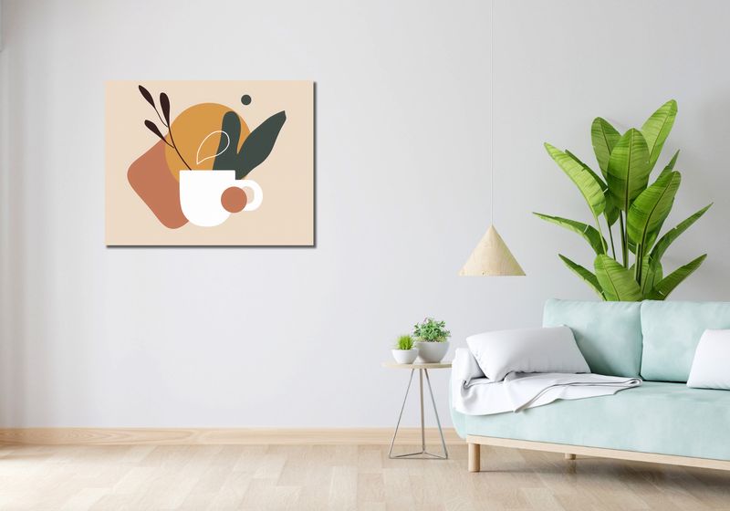 Obraz 90x70cm Ranna Kawka zdjęcie 2