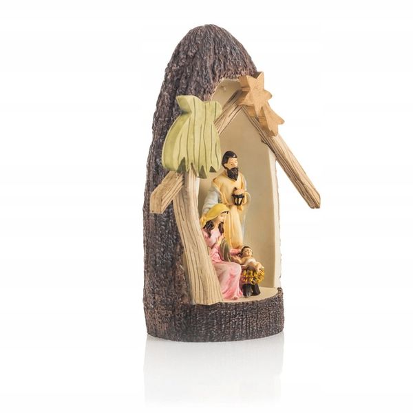 Podświetlana SZOPKA nowoczesna stajenka LED świecąca zdjęcie 3