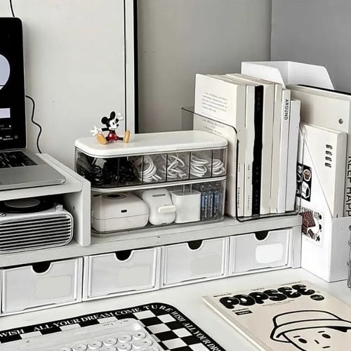 ORGANIZER PUDEŁKO POJEMNIK NA ŁADOWARKI BATERIE SŁUCHAWKI PRZEWODY na Arena.pl