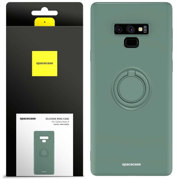 Spacecase Silicone Ring Galaxy Note 9 Dark Green zdjęcie 1