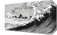 Obraz 30x20cm One Hundred Views of Mount Fuji, Hokusai Vintage do Salonu