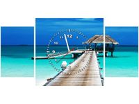 80X40CM ZEGAR DOMEK TROPIKACH OBRAZ