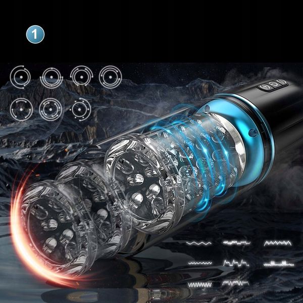 Automatyczny masturbator męski z 7 ruchami pchającymi i obrotowymi zdjęcie 12