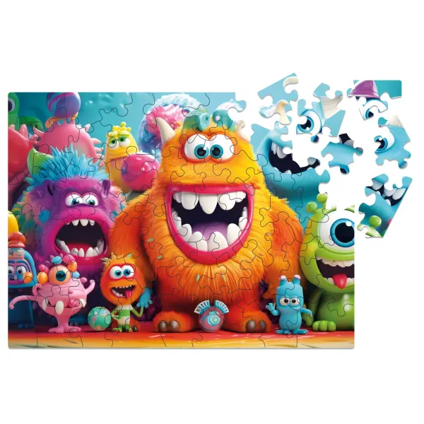Puzzle Milliwood 50 Elementów. Kudłate Potworki zdjęcie 2