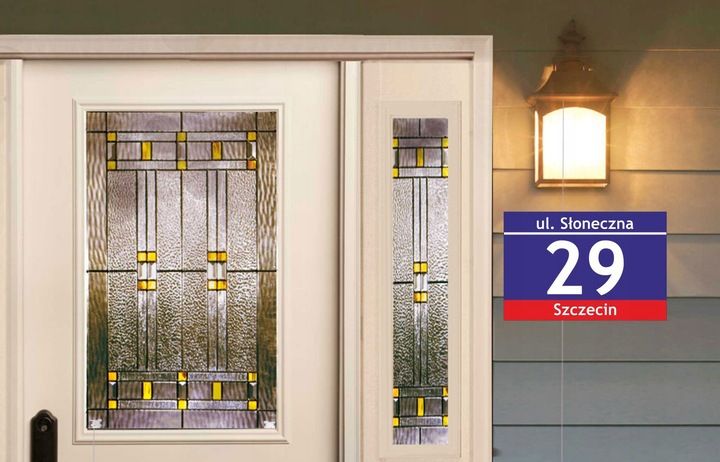 Tablica tabliczka adresowa z numerem domu 40X30cm - Kreator zaprojektuj sam zdjęcie 4