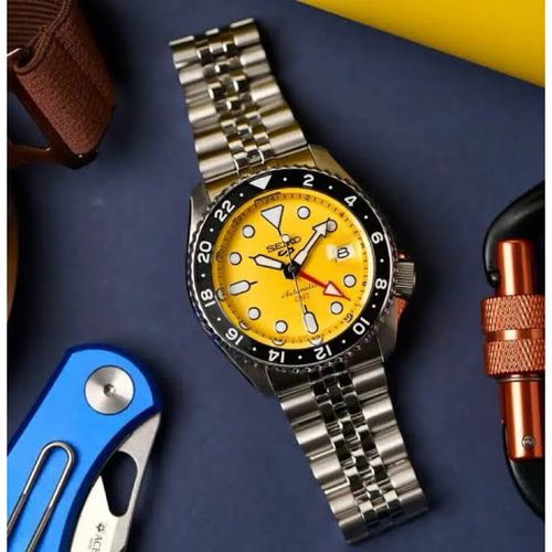 ZEGAREK MĘSKI SEIKO 5 SPORTS SSK017K1 GMT AUTOMAT WR100 + BOX na Arena.pl