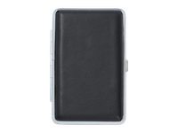 Czarna Papierośnica Skórzana typu SLIM na Cienkie Papierosy Gentelo