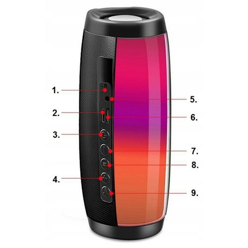TG-157 Głośnik Bezprzewodowy Bluetooth Boombox Led na Arena.pl