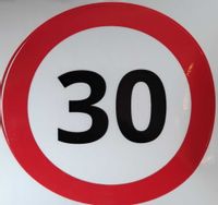 Znak Ograniczenie prędkości 30km/h Naklejany Znacznik Ostrzegawczy 12cm