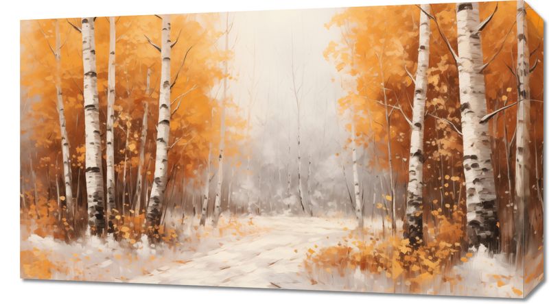 Obraz 70x40cm Jesienne Brzozy zdjęcie 1