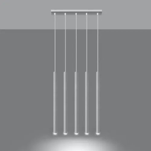 Lampa wisząca PASTELO 5 biała na Arena.pl