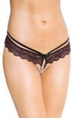 g-string 2445 - black s/m