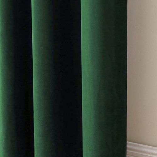 zasłona welurowa na taśmie - zielona na Arena.pl