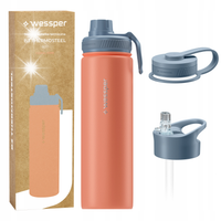 Butelka termiczna Wessper B3 THERMOSTEEL 700 ml CORAL PINK