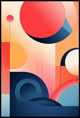 Plakat 67,5x100cm Geometryczne Marzenia na Arena.pl