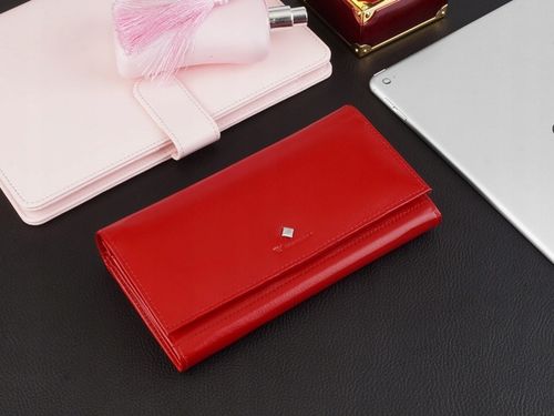 KOCHMANSKI portfel damski skórzany duży czerwony na dokumenty i karty na Arena.pl